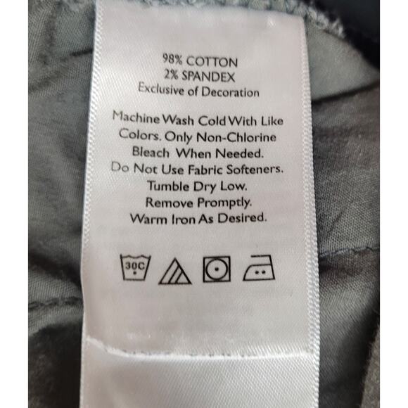 Eddie Bauer Women’s Size 8T Slightly Curvy Straight Leg Stretch Olive Gray - Picture 7 of 15